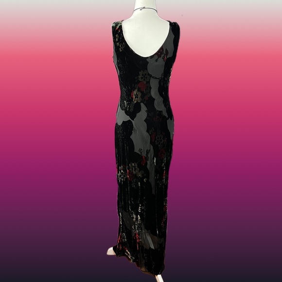 Vintage silk maxi goth gown - Picture 4 of 4